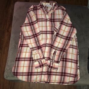 Old Navy Flannel Tunic Shirt